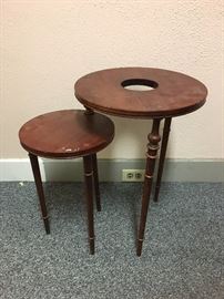 Antique Swivel Side Table