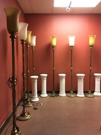 Pedestals and Floor Lamps