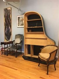 Steinway Piano Bookcase, Antiques, Art