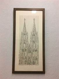 Cathedral made of Music Notes