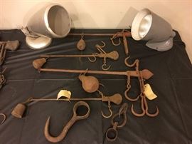 Antique Hanging Scales, Vintage Lighting 