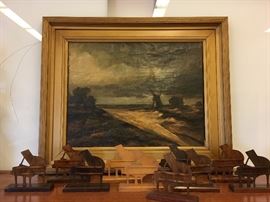 A Molarsky Landscape, Vintage Wooden Piano Price Tags