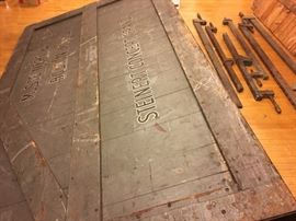 Steinert Stenciled Piano Crate! Great for a Commercial or Industrial Design Project! 