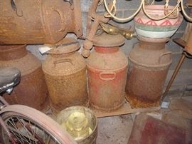 Old as Dirt Milk Cans