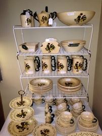 Huge Poppytrail rooster dish selections