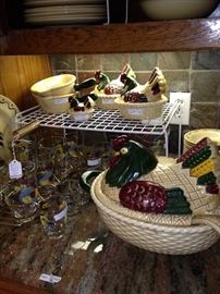 California Poppytrail rooster dish selections