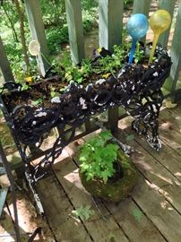 One of two matching planters