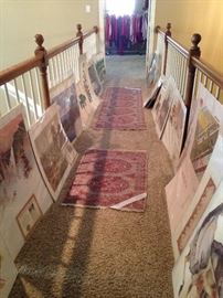 Many unframed art selections