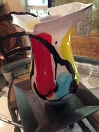 Colorful contemporary vase