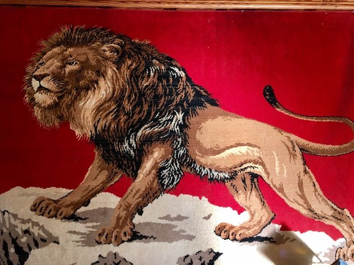 Large tapestry Lion 