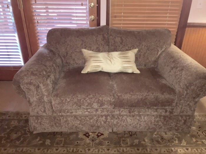 Norwalk love seat. Recently cleaned. 