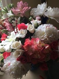 Floral arrangements and vases 