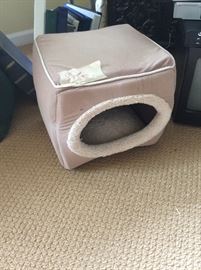 Covertable cat bed and house. Never used. 