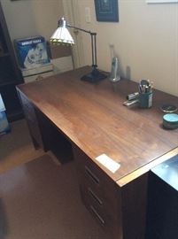 Desk vintage wooden 