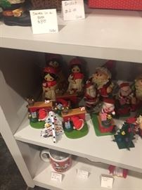 Lots of vintage Christmas ornaments