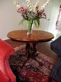 Antique lamp table