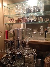Barware including decanters and ice buckets