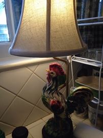 Another rooster lamp