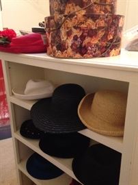 All occasion hats; hat boxes