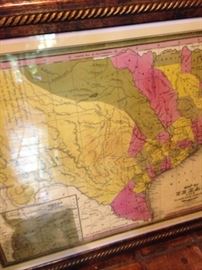 Map of Texas as a Republic