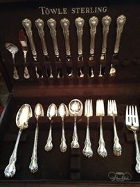 Towle "Old Master" sterling silver flatware & chest
