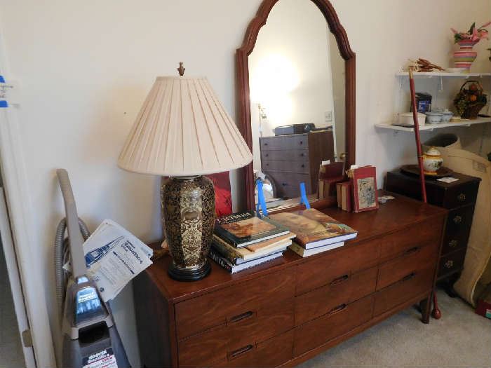 mid century  chest,lamp,filing  cabinet