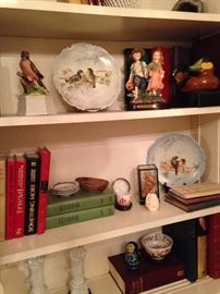 Books and knick knacks