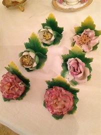 Floral place card holders