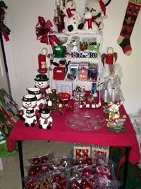 Some of the many Christmas decorations