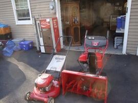 snow blower lawn mower also have power washer not shown
