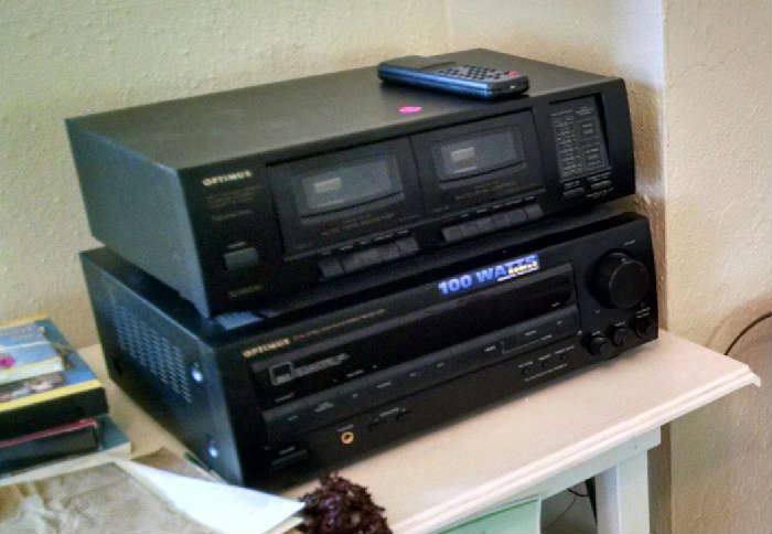 Cassette Player, Receiver & 2 Speakers