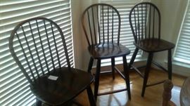 CHERRY WOOD BAR STOOLS