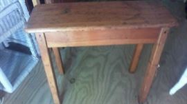Antique table wstorage