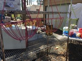 Wire ganging baskets. Colorful