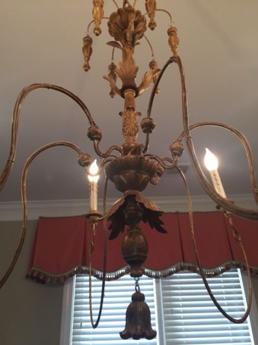 detail of chandelier