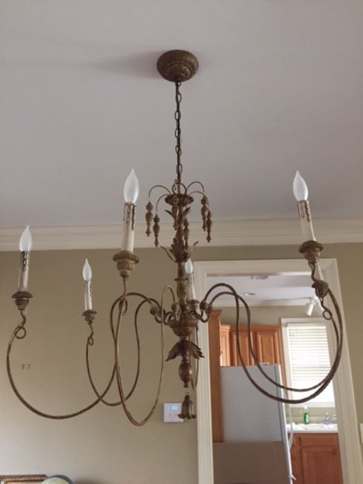 French chandelier--6 lights