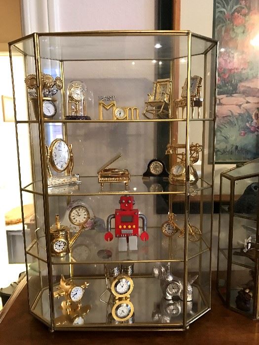 Brass miniature clocks