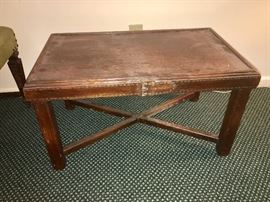 Romweber belt buckle front coffee table