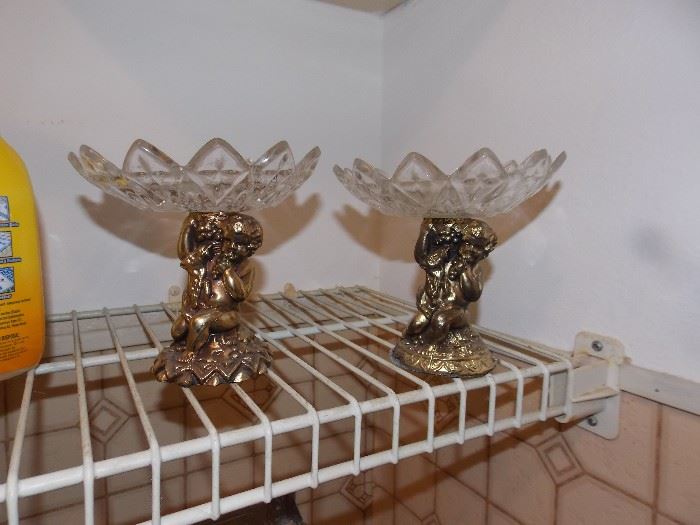 GLASS CANDY DISHES