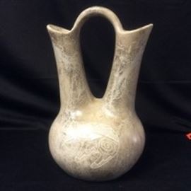 Native American Horsehair Wedding Vase