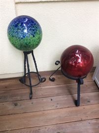 Garden Globes w/ stands