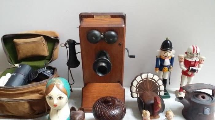 Antique Kellogg Telephone 