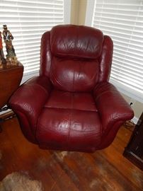Flexsteel top grain leather chair 