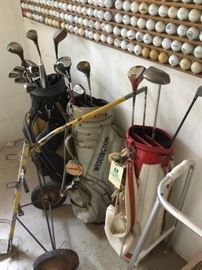 Some great vintage clubs and bags