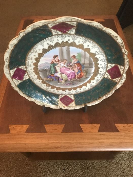 Gorgeous cabinet plate. Hand painted. Beautiful detail. 19th century