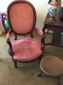 A Victorian ladies chair. An instant heirloom for your home.
