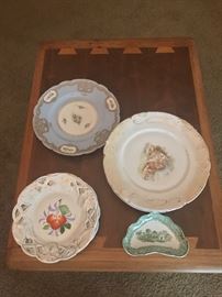 This wonderful sale has a variety of hand painted plates from so many different generations