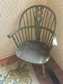 Wonderful old woven bottom arm chair