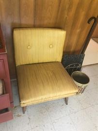 One of two 60's modern side chairs