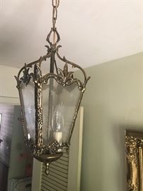 One of many light fixtures for sale. Italian style carriage light
